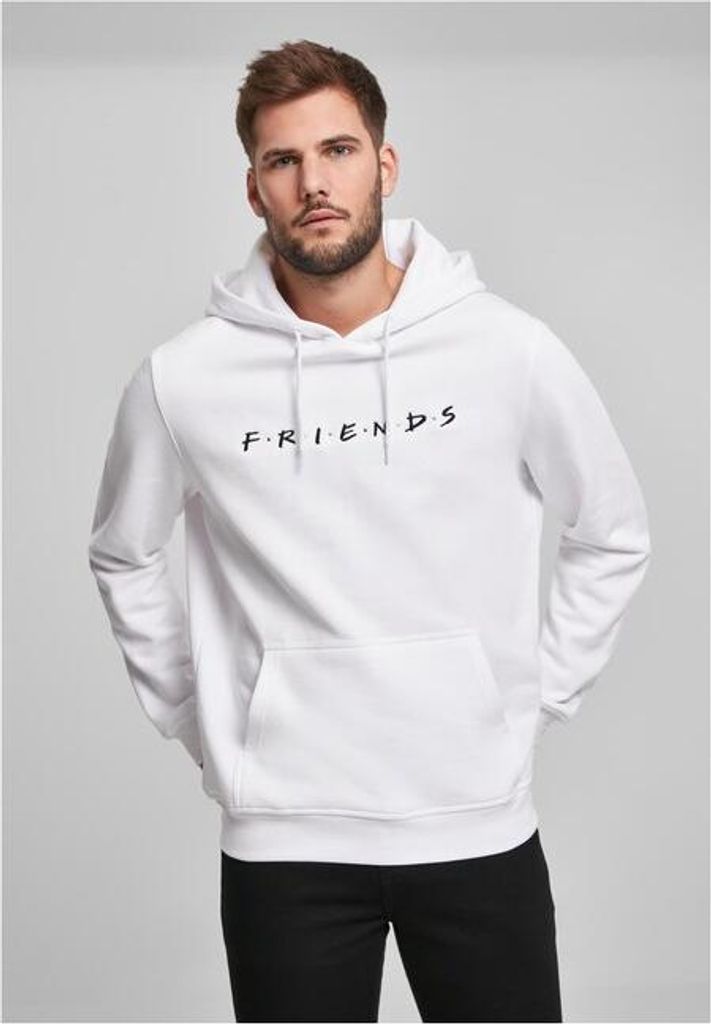 Merchcode Herren Hoodie Friends Logo EMB Hoody MC332 Weiß White L