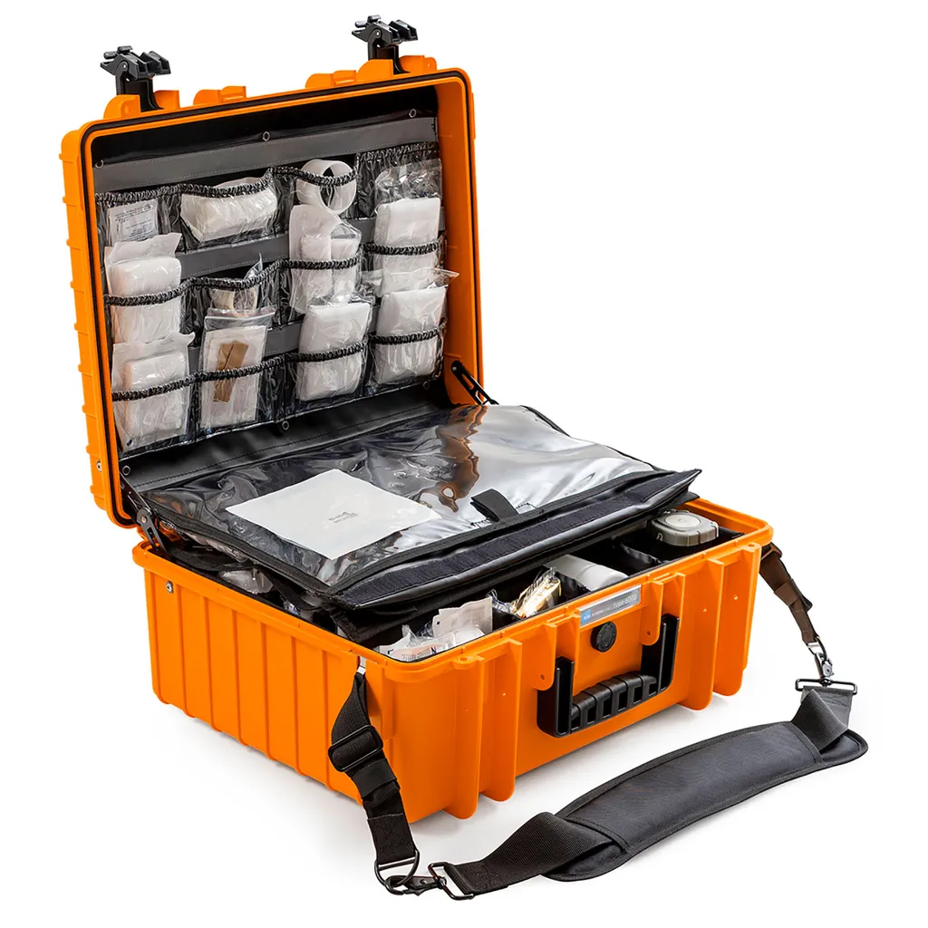 Mallette de secours étanche B&W Outdoor Case 6000 orange robuste - 3