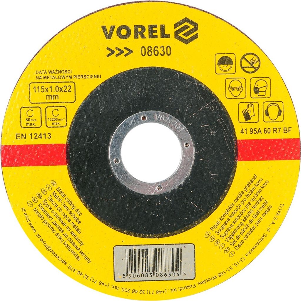 Mola da taglio per metallo 115 x 22 x 1,0 mm Immagine del prodotto 