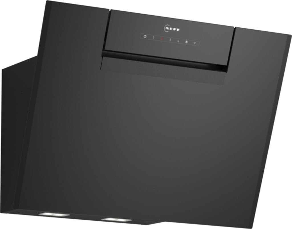 Neff N 50, Umluft-Wandhaube, 60 cm, Klarglas schwarz Produktbild 