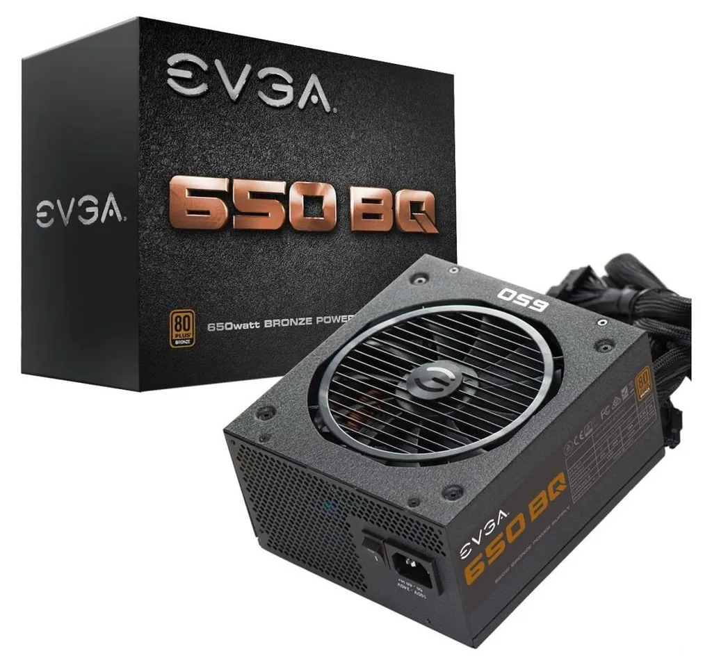 Alimentation PC de jeu 650W EVGA 110-BQ-0650-V2 pour montage PC ATX