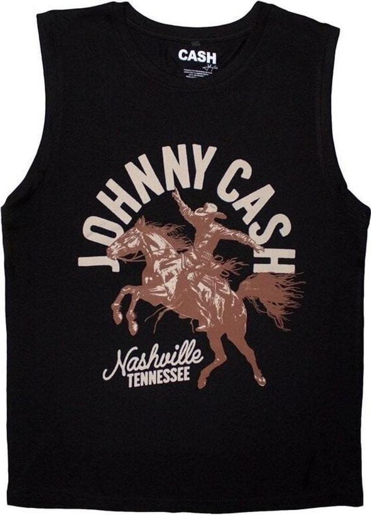 Johnny Cash Nashville Concert Black L T-Shirt