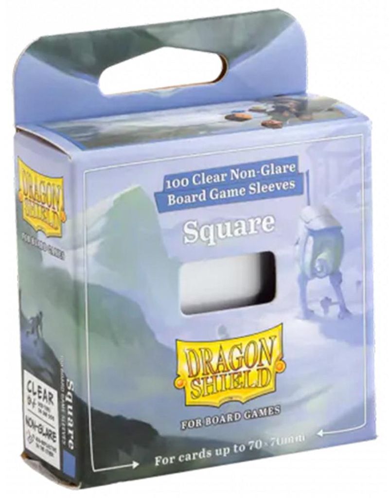 Dragon Shield: Board Game Sleeves Clear/NonGlare - Square (100)