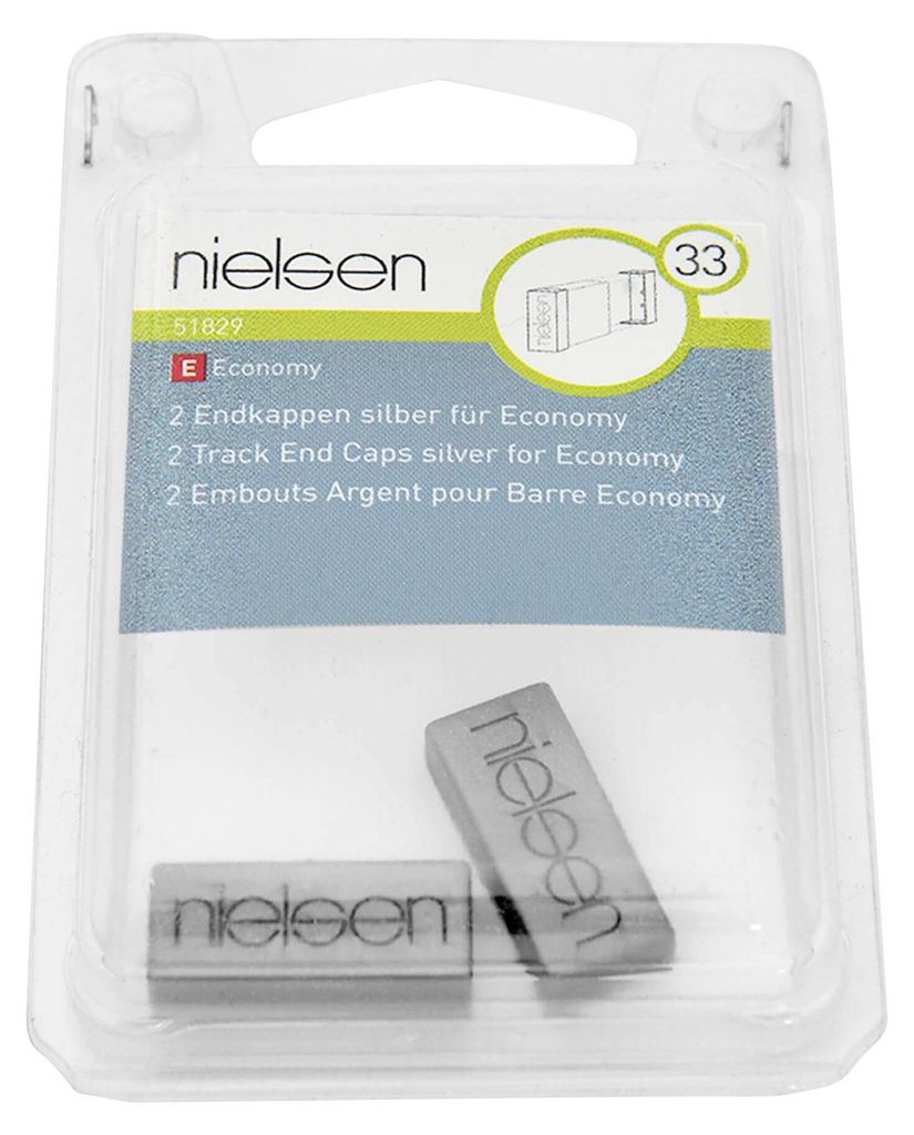 nielsen Endkappen silber für Economy-Galerieschiene (2 Produktbild 