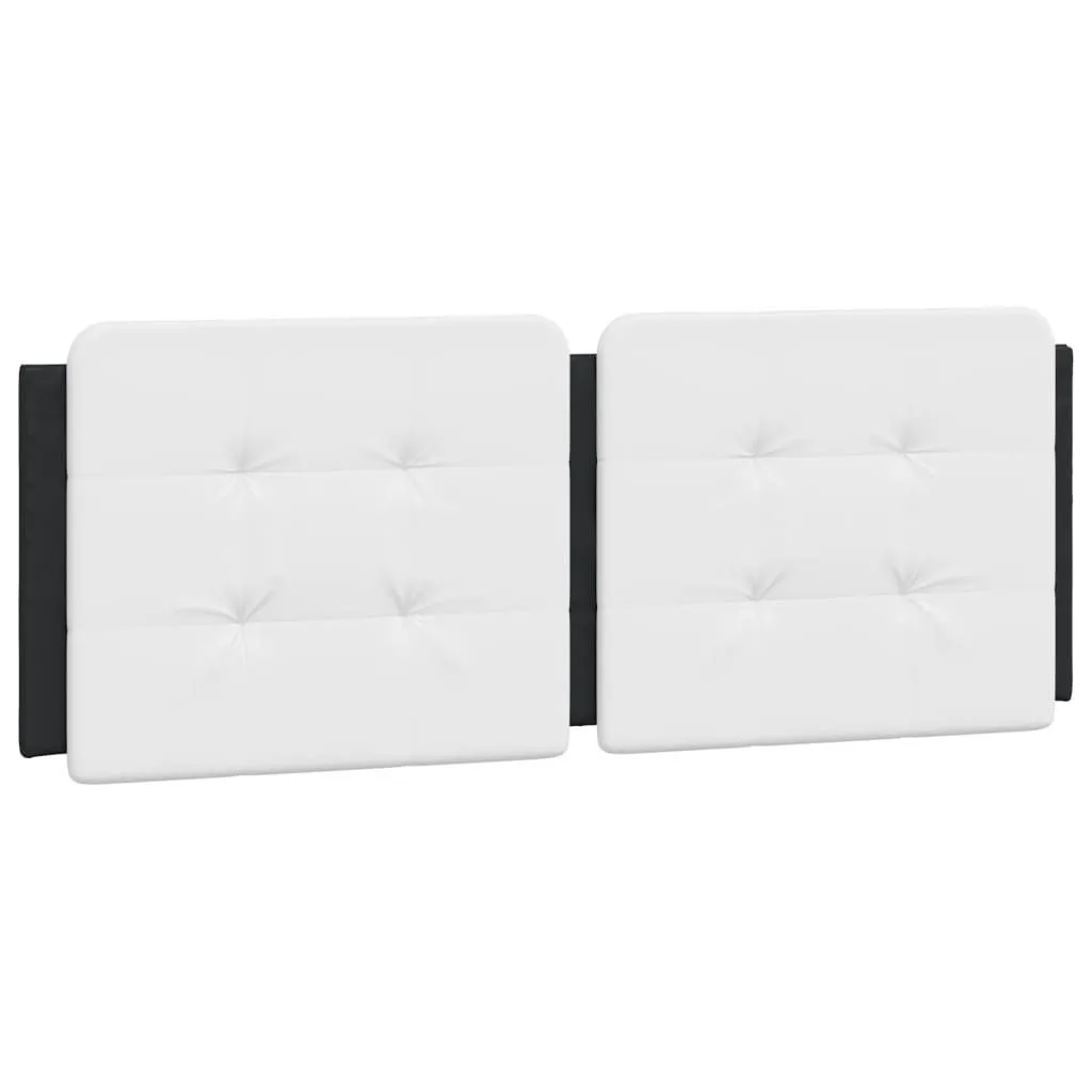 SYFAX™ Cuscino Testiera Zadar 120 cm - Pelle Finta Nero e Bianco