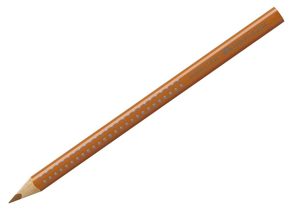 FABER-CASTELL Dreikant Buntstift Jumbo GRIP ocker gebrannt Produktbild 