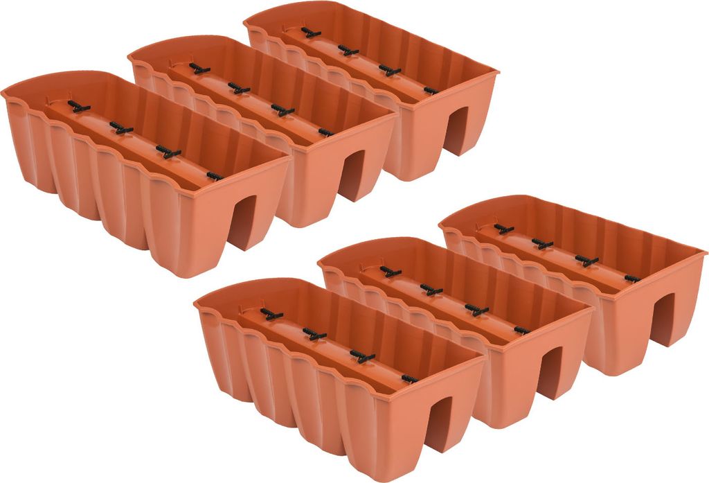6x Blumenkasten 60cm Hängetopf Blumentopf Balkontopf Produktbild 