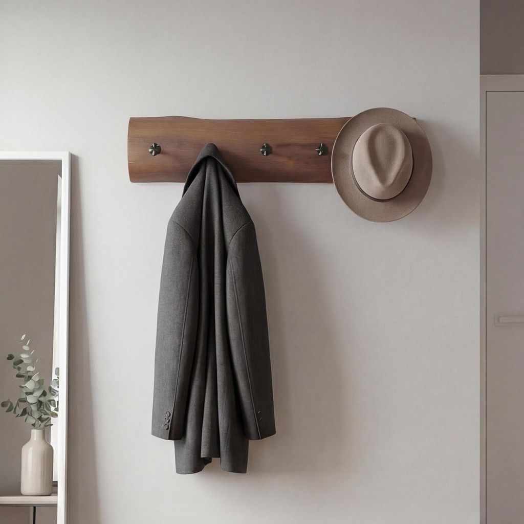 Wandgarderobe Treibholz Modern 49,5 cm Wandhaken Garderobe Flur