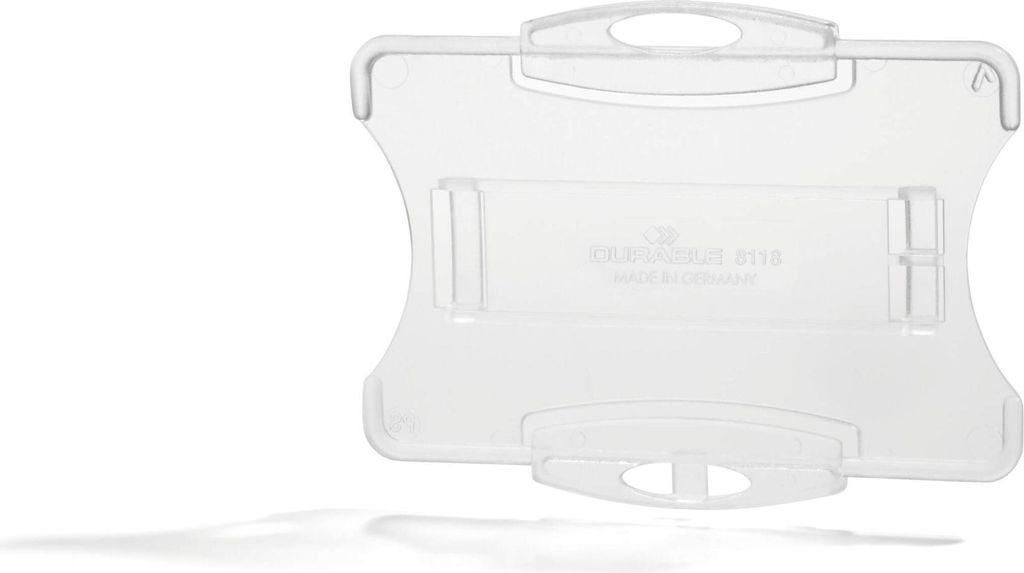 DURABLE Ausweishalter für 1 Karte 10 St., 891819 transparent