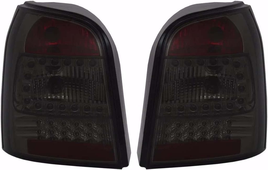 LED Rückleuchten Heckleuchten Schwarz LINKS + RECHTS für Audi A4 B5 Avant Kombi