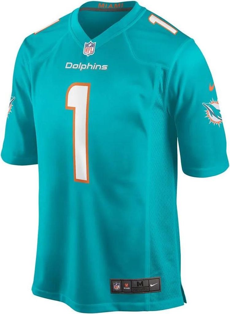Nike Nfl Miami Dolphins Game Team Player Kurzarm-t-shirt Blau L Herren Blau L