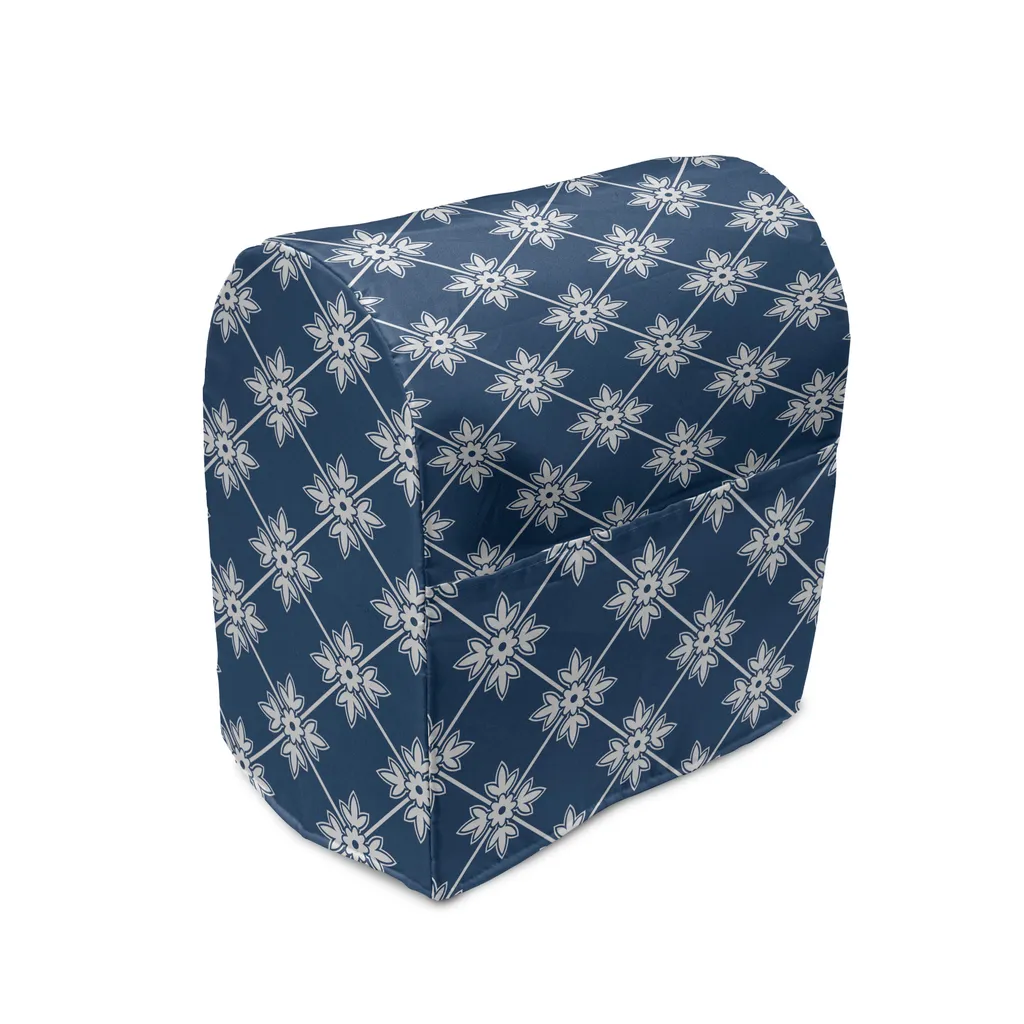 Housse de rangement pour mixeur bleu marine avec poches accessoires 39cm