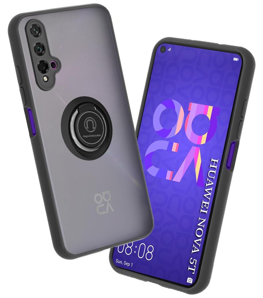Techsuit Glinth Back Cover Hülle für HONOR 20 / Huawei nova 5T - Schwarz