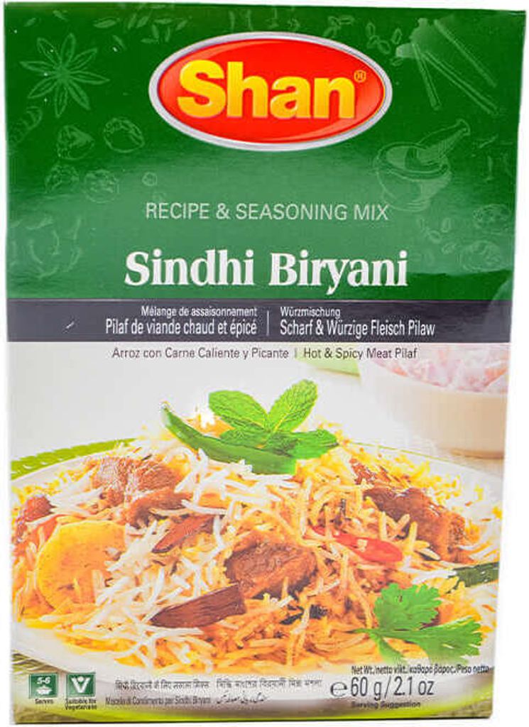 Shan Sindhi Biryani Würzmischung - Hot & Spicy Meat Pilaf, Produktbild 