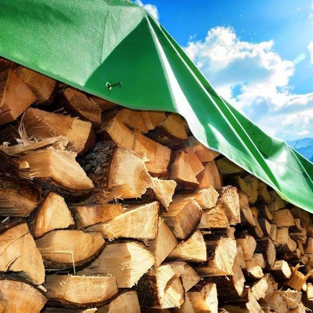 Store de toit triangulaire pour pergola - Ombrage vert robuste 200g