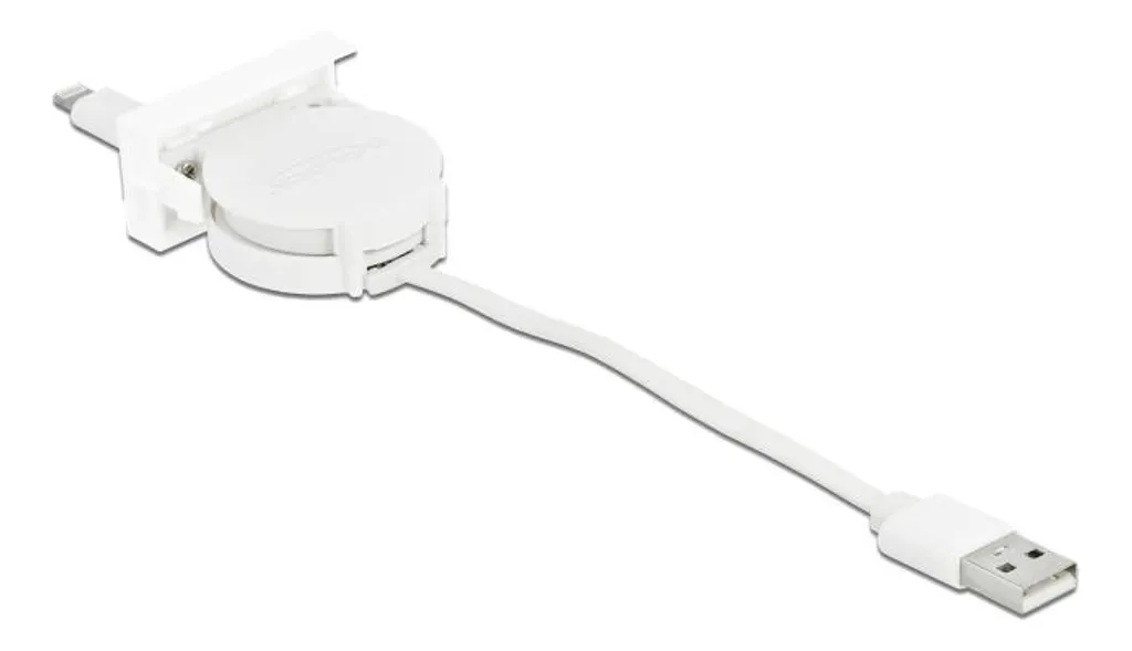 Delock Easy 45 Modulo USB 2.0 Cavo retrattile da USB Type-A a 8 pin Li
