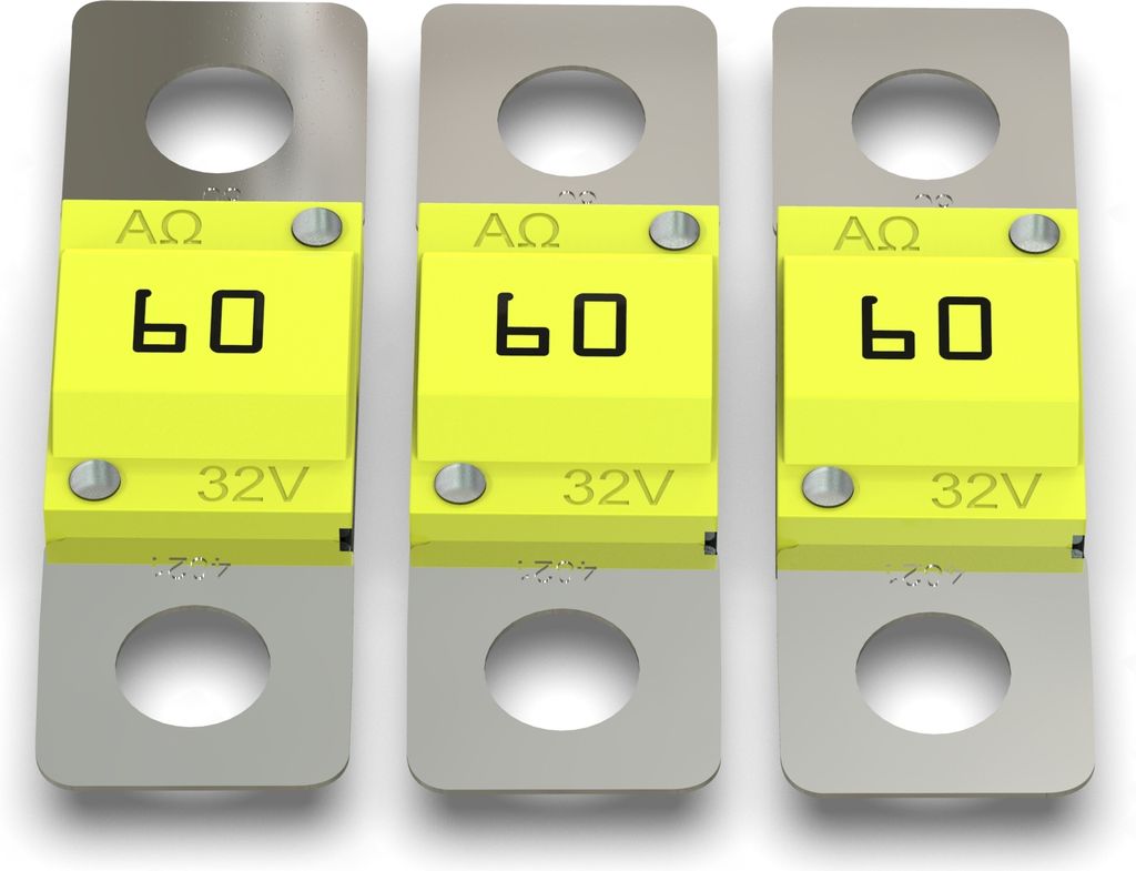 3x AUPROTEC Midi Hochstromsicherung 60A Schraubsicherung Produktbild 