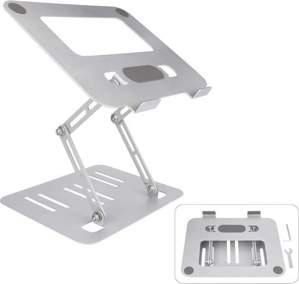 Support ordinateur portable contre les douleurs cervicales réglable et stable