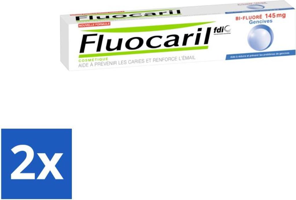 Fluocaril Zahnpasta mit Fluorid (75 ml) - Vorteilspack - 2 Stücke