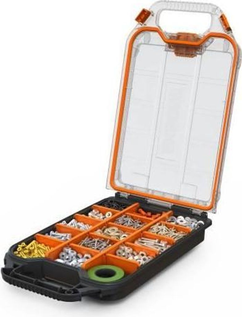 Werkzeug-Organizer WORX BY KETER STACK N ROLL, 33 x 24 x 8 cm, Schwarz, Halber Organizer