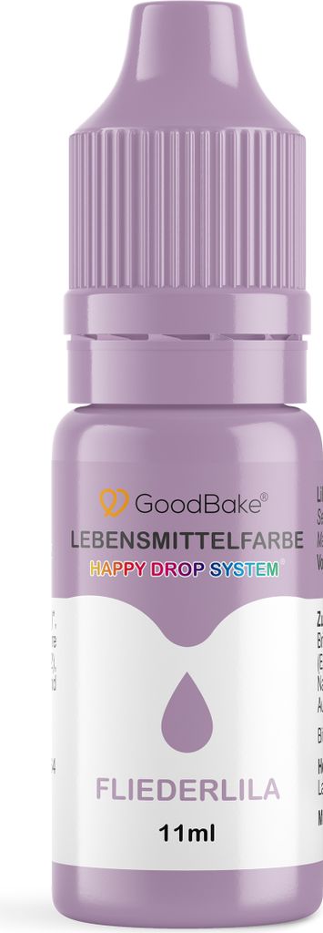 GoodBake Lebensmittelfarbe Pastell Fliederlila, vegan, zuckerfrei, glutenfrei