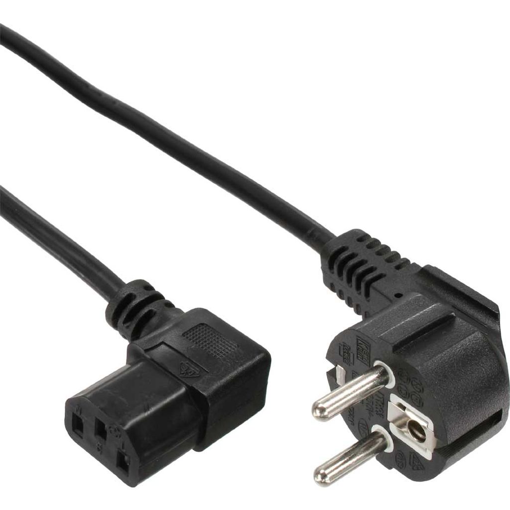InLine Netzkabel, Schutzkontakt gew. auf Kaltgerätest. C13 Produktbild 