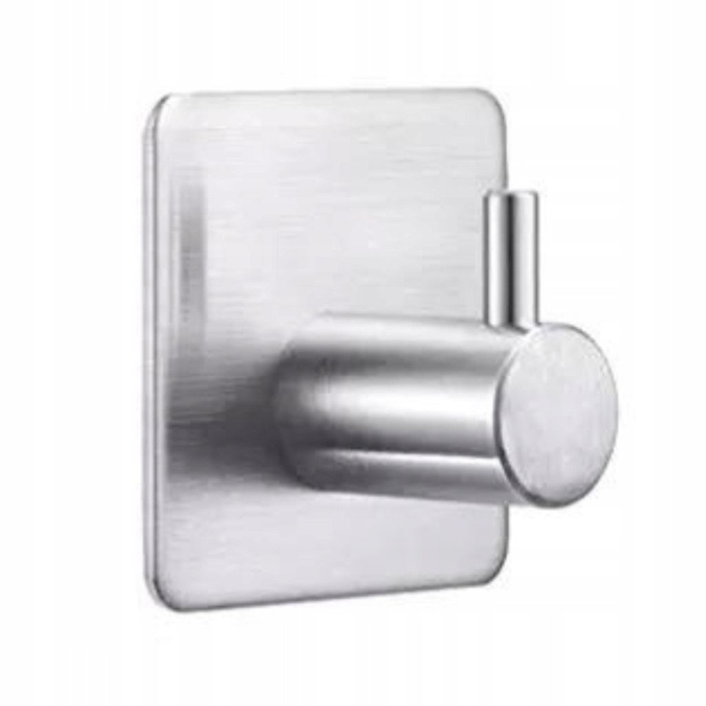 Delvant PALO Handtuchhaken, Haken Selbstklebend, Ohne Bohren Wandhaken Türhaken Badezimmerhaken Klebehaken, Starke Haken selbstklebend Silber