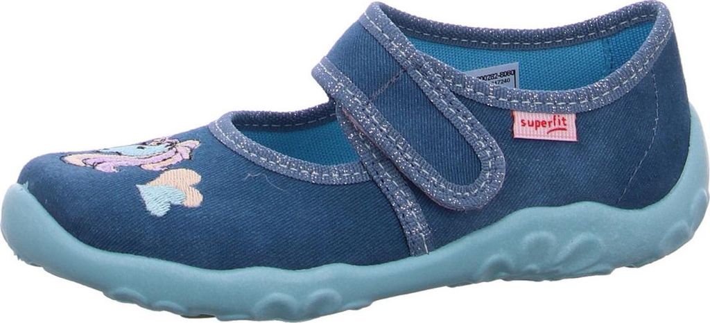 Superfit Bonny Hausschuh Blau in Gr. 28