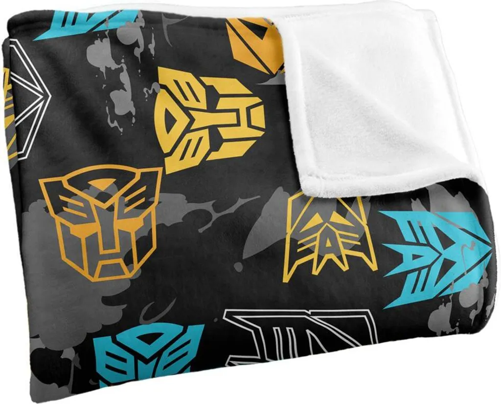 Couverture Transformers TV19051 Blanche en Polaire Moelleuse Unique - 3