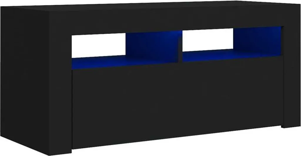 OFFERTA Mobile Porta TV SYFAX Nero LED 90x35x40 cm - Solo Online