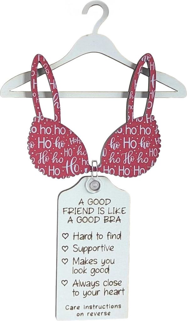 Eine gute Freundin ist wie ein guter BH – Lustiger Weihnachtsschmuck für die beste Freundin – Erinnerungsstück und Geschenk für Erwachsene, ...
