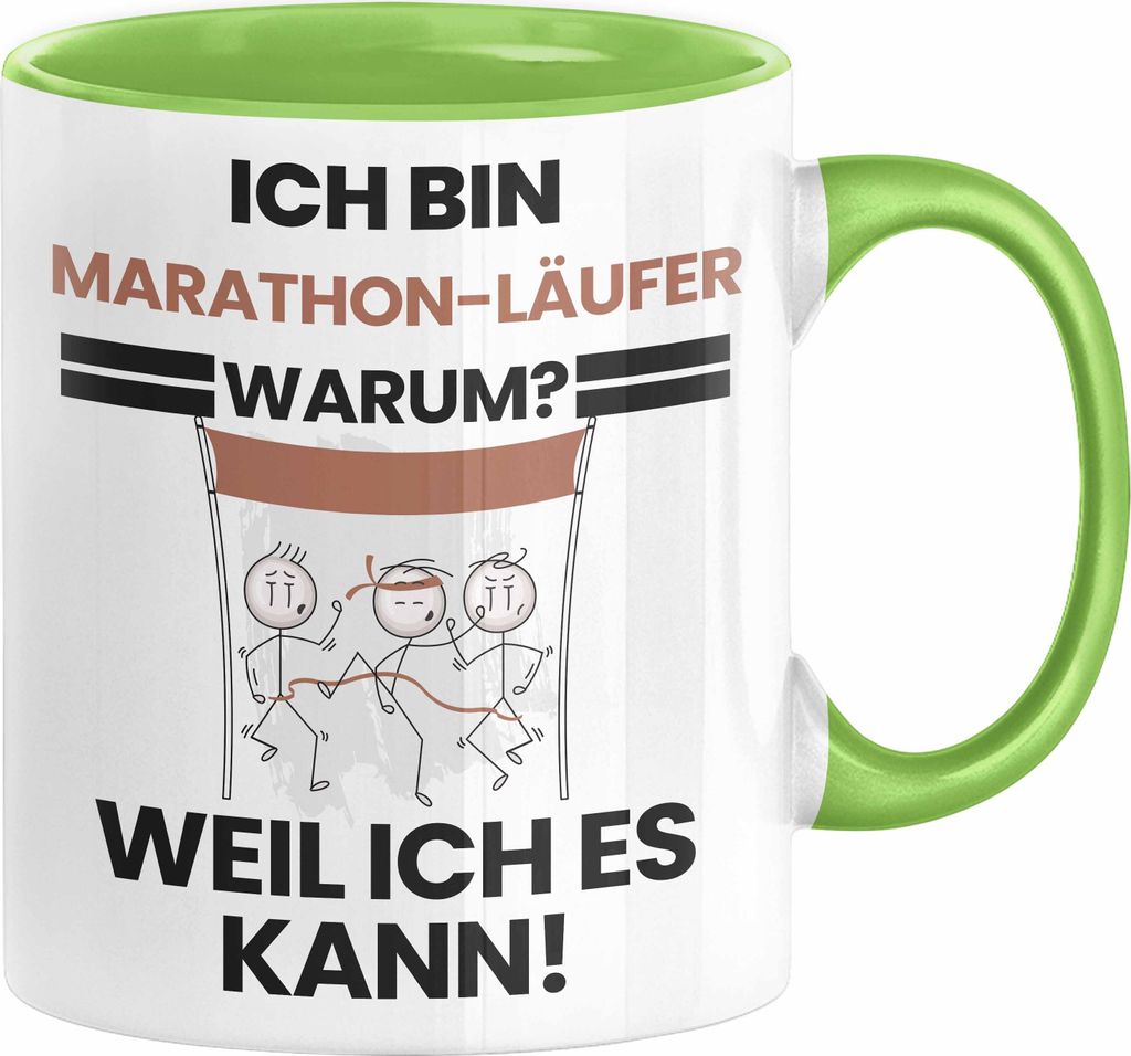 Marathonläufer Geschenk Tasse Lustiger Spruch Ich Bin Marathonläufer Warum Weil Ich Es Kann Geschenkidee Bester Marathonläufer Geburtstag Kaffee...