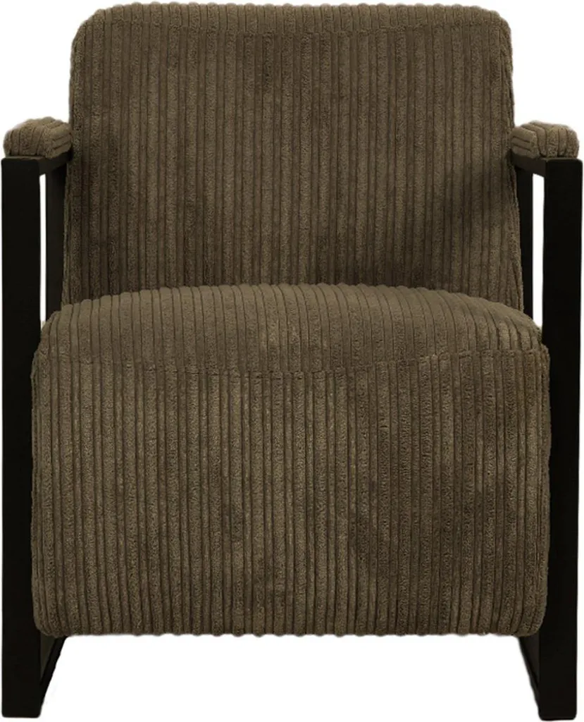 Chaise avec Accoudoirs Rembourrés et Appuie-tête Ergonomique Marron