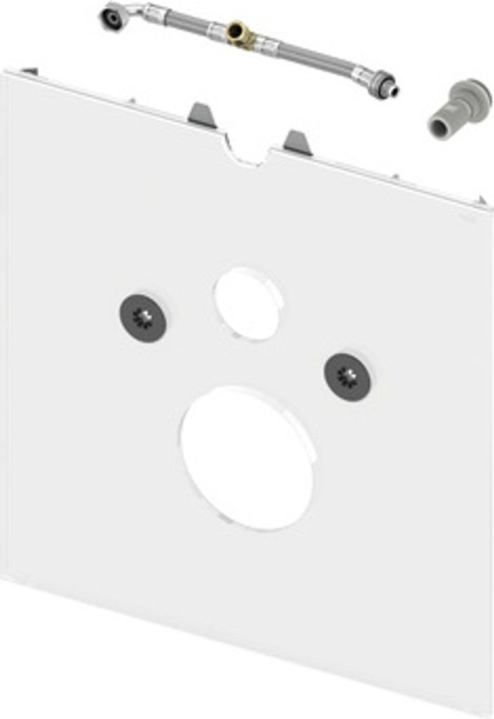 TECE lux WC-Glasplatte für Dusch WC Aufsatz, Glas weiß, 9650102