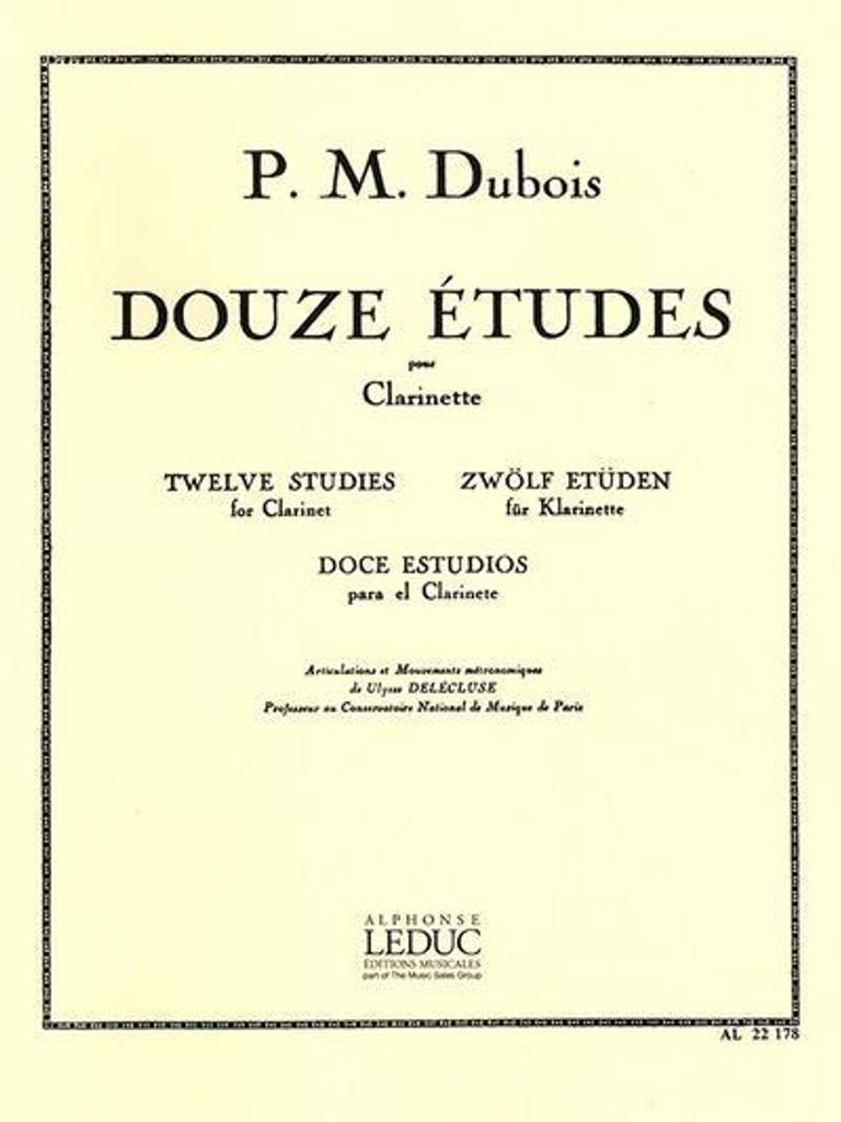 12 études pour clarinette