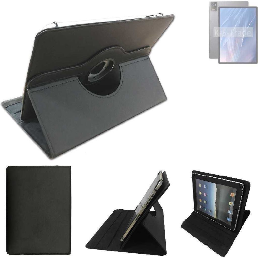 High quality kompatibel mit Oukitel OKT3 Schutz Hülle 360° Tablet Case Schutzhülle Flip Cover schwarz. Tablet Hülle drehbar Standfunktion Ultra