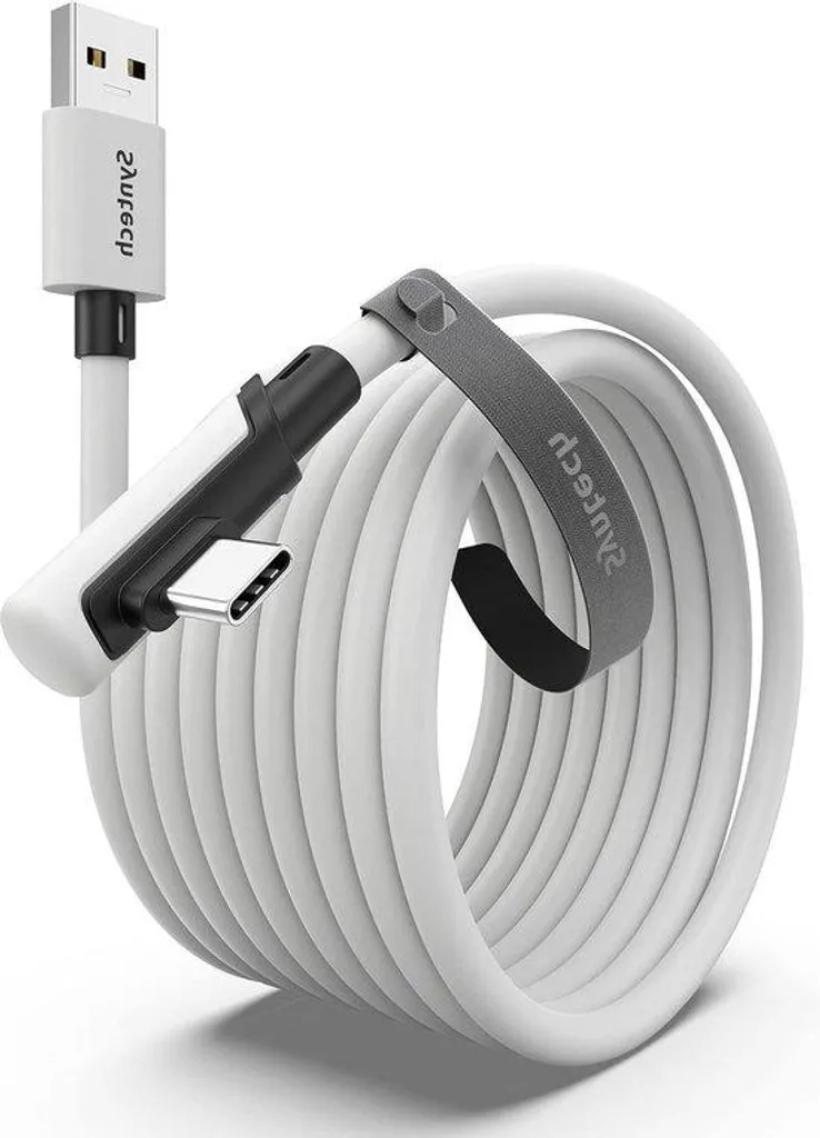 Câble USB-C vers USB 3.0 de 5 Mètres pour Casque VR et PC de Gaming Noir