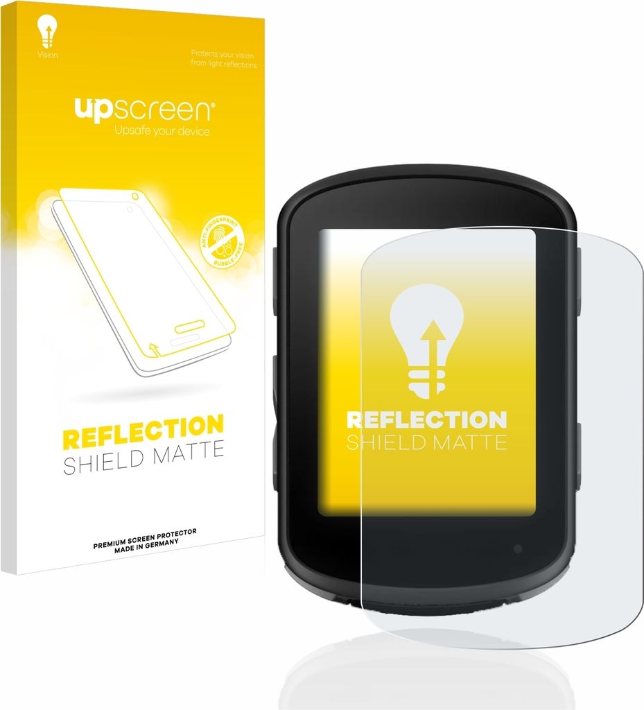 upscreen Schutzfolie für Garmin Edge 540 / Edge 840 Displayschutz Displayschutzfolie Folie Matt Entspiegelungsfolie
