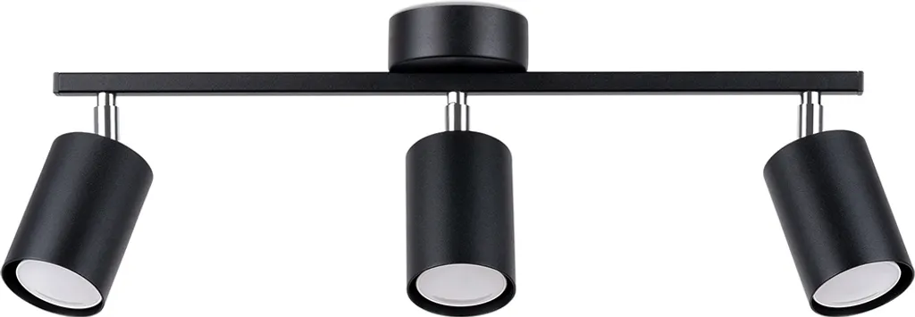 Sollux LEMMI 3 Plafoniera Nera Moderna - Design Industriale 3 Luci