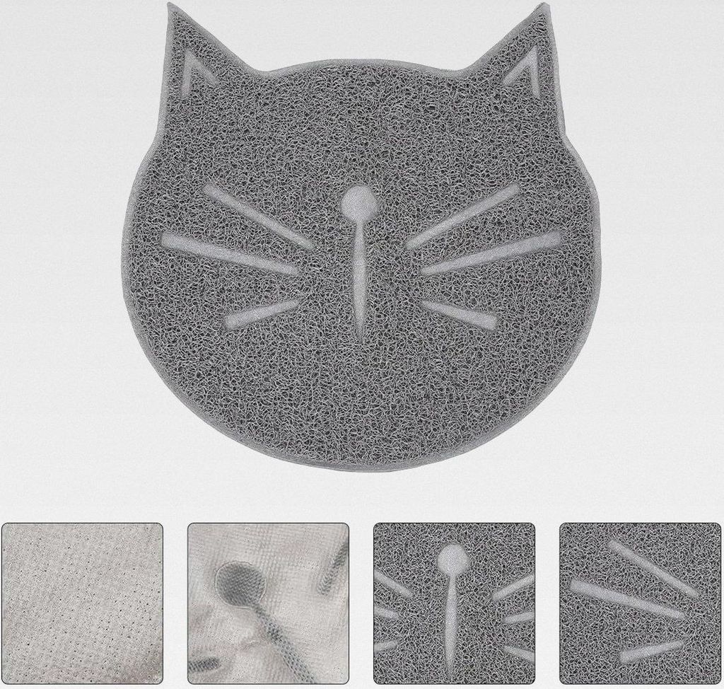 rutschfeste Katzenstreumatte aus Langlebigem PVC Katzenkissen Unterlage mit Krallenschleifeffekt für Hygienische Haustierpflege