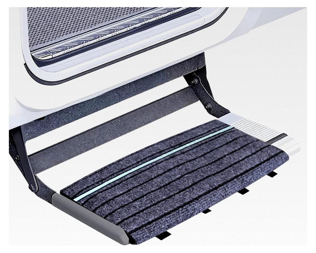 Stufenmatte für Wohnmobile, verstellbare Ersatzmatte mit reflektierendem Band, wasserdichtes Zubehör für Camping