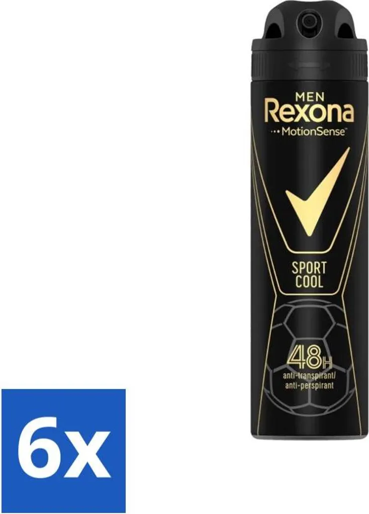 Antitranspirant Rexona Men Sport Cool 48h Protection - Pack de 6 Spray