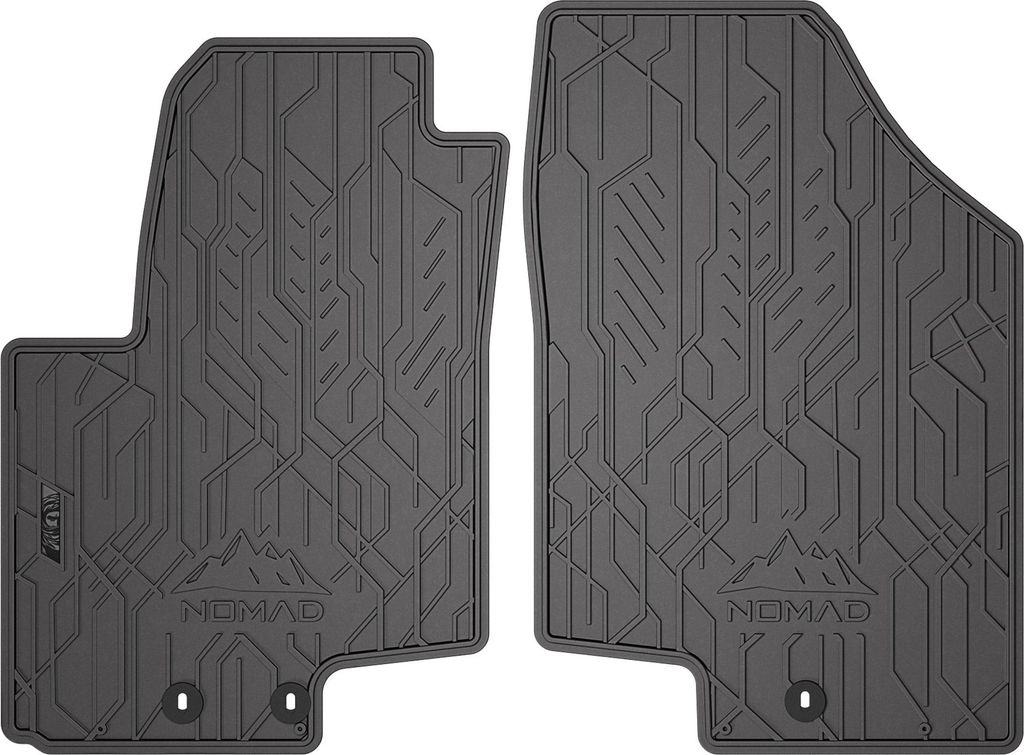 Fußmatten Gummimatten Automatten für Kia Venga 2009-2019 Gummi Schwarz 2 tlg