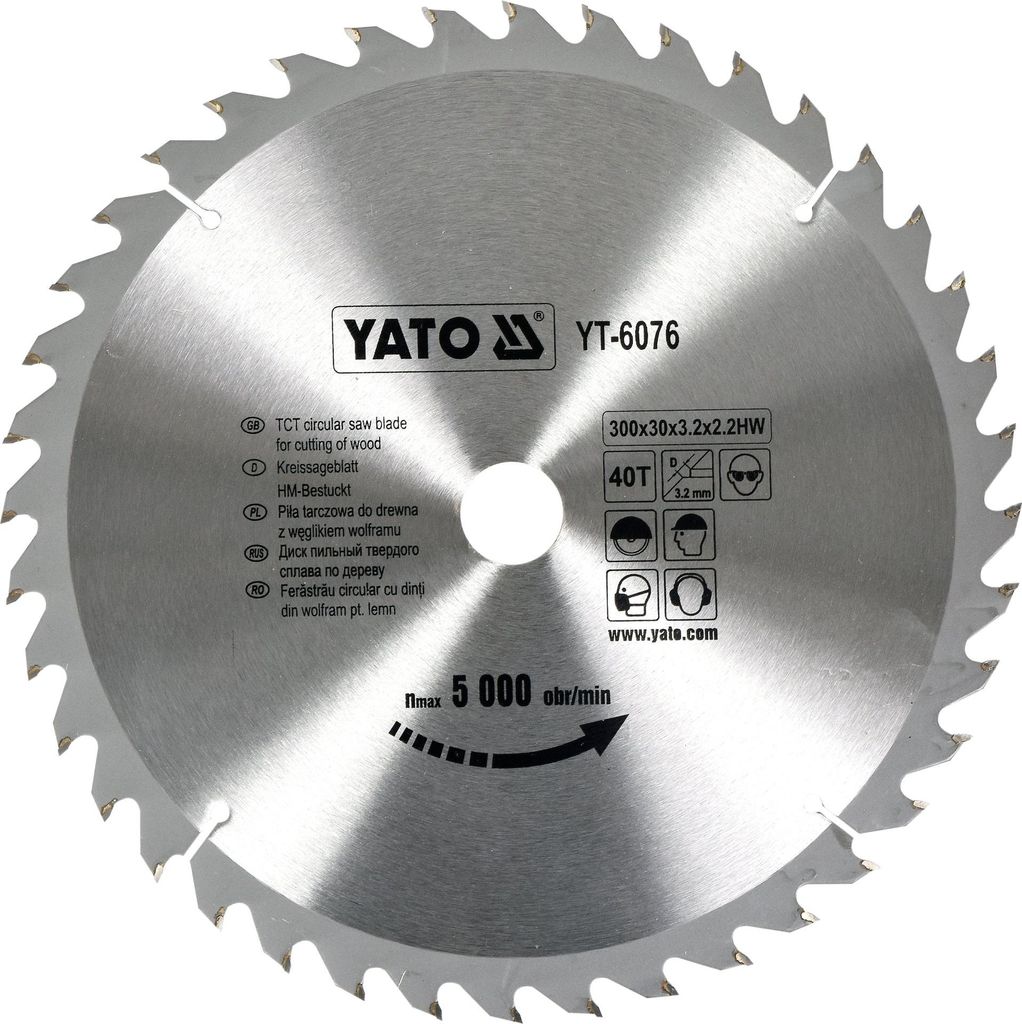 Disque au carbure 300 x 30 mm, 40 dents Image du produit 
