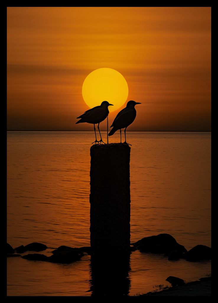 Plakat 29,7x42cm Gespräche bei Dämmerung