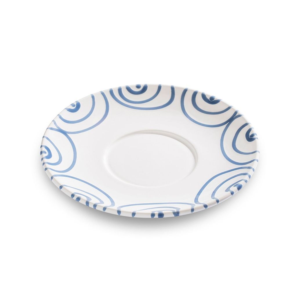 Gmundner Keramik Blaugeflammt Teeuntertasse 18 cm