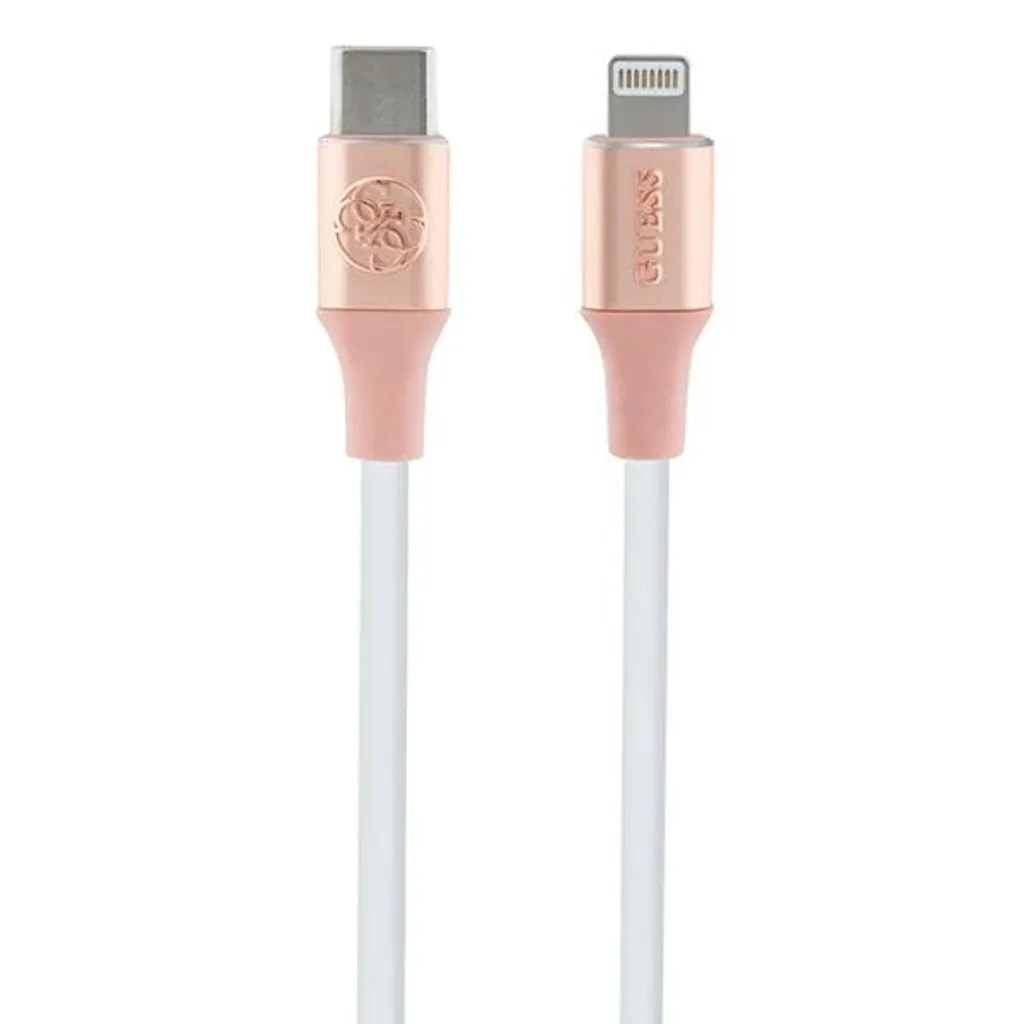 Câble Guess Rose USB-C vers Lightning 1,5M : Charge Durable et Style