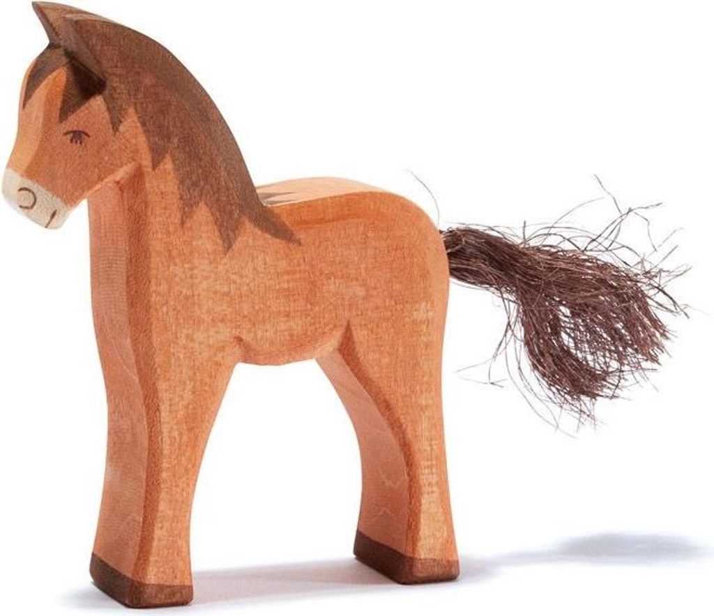 Ostheimer Holzfigur, braun, H 9,7 cm – liebevoll handgefertigt, ein echtes Unikat