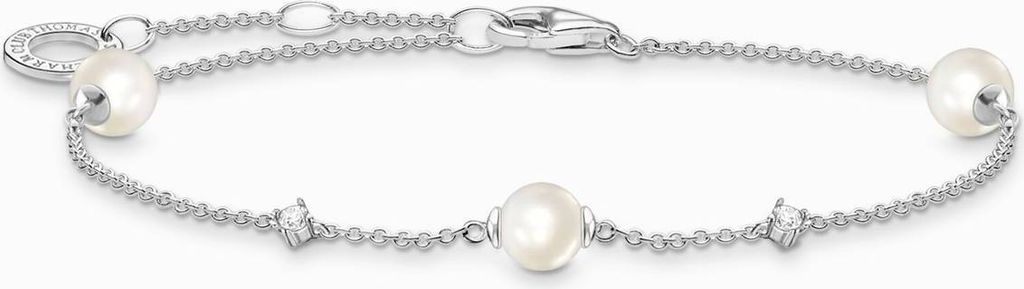Thomas Sabo Armband Damen Perlen und Zirkonia Silber A2038-167-14-L19V