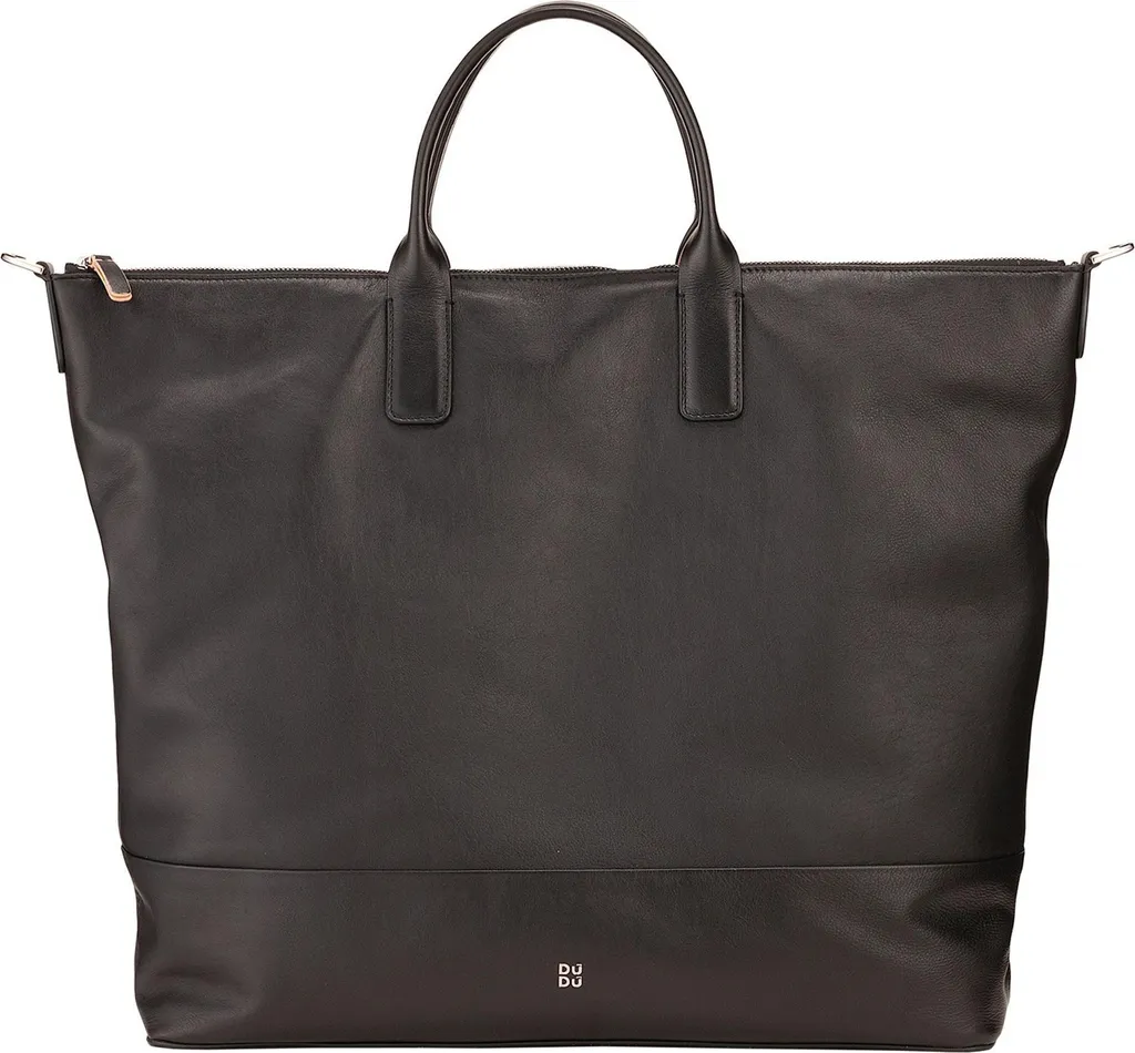 Sac shopping DuDu Judith 41 cm cuir pleine fleur - Finition main
